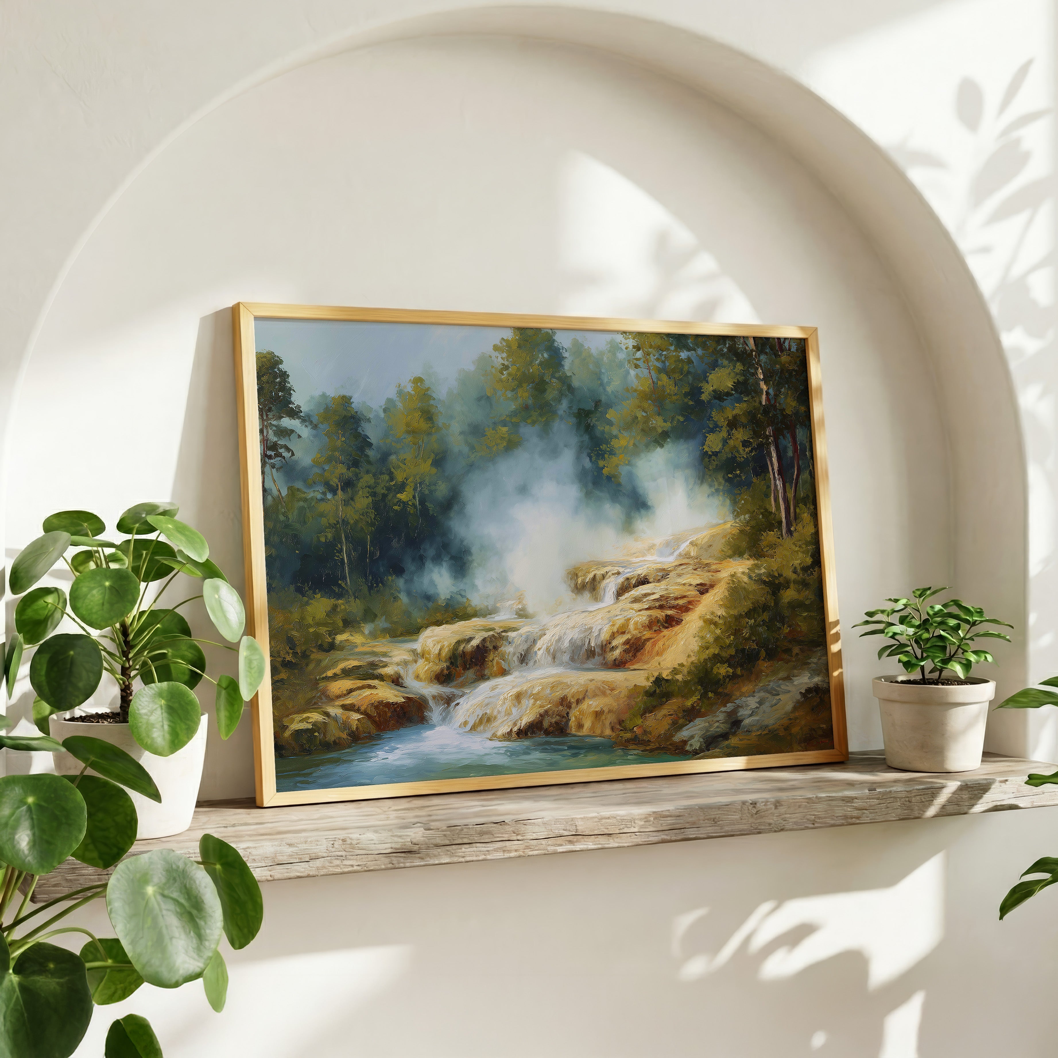 Hot Springs National Park Oil Painting