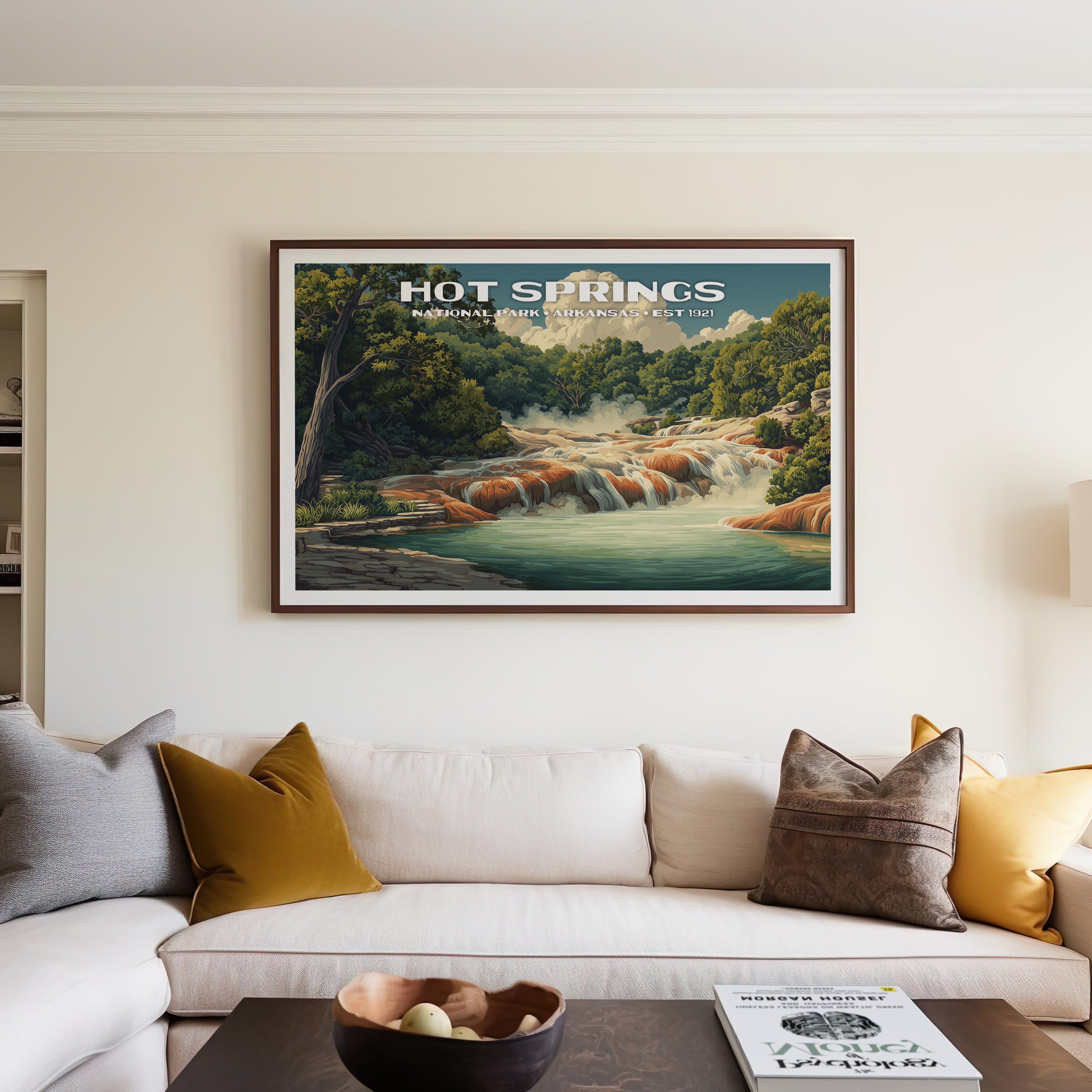 Hot Springs National Park Horizontal Vintage Art