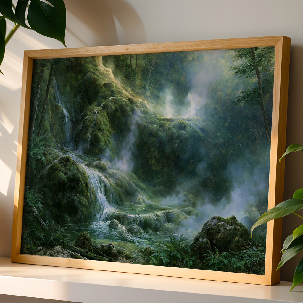 Hot Springs National Park Classical Oil Painting