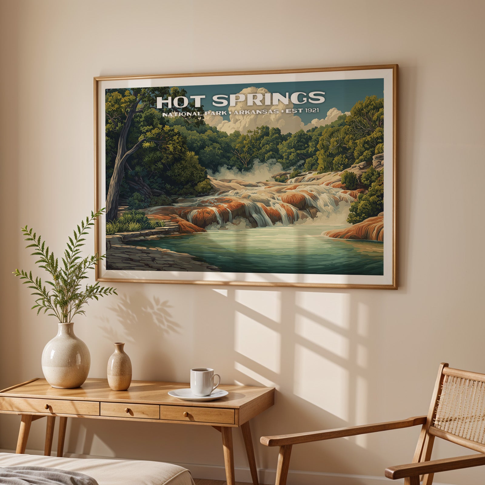 Hot Springs National Park Horizontal Vintage Art