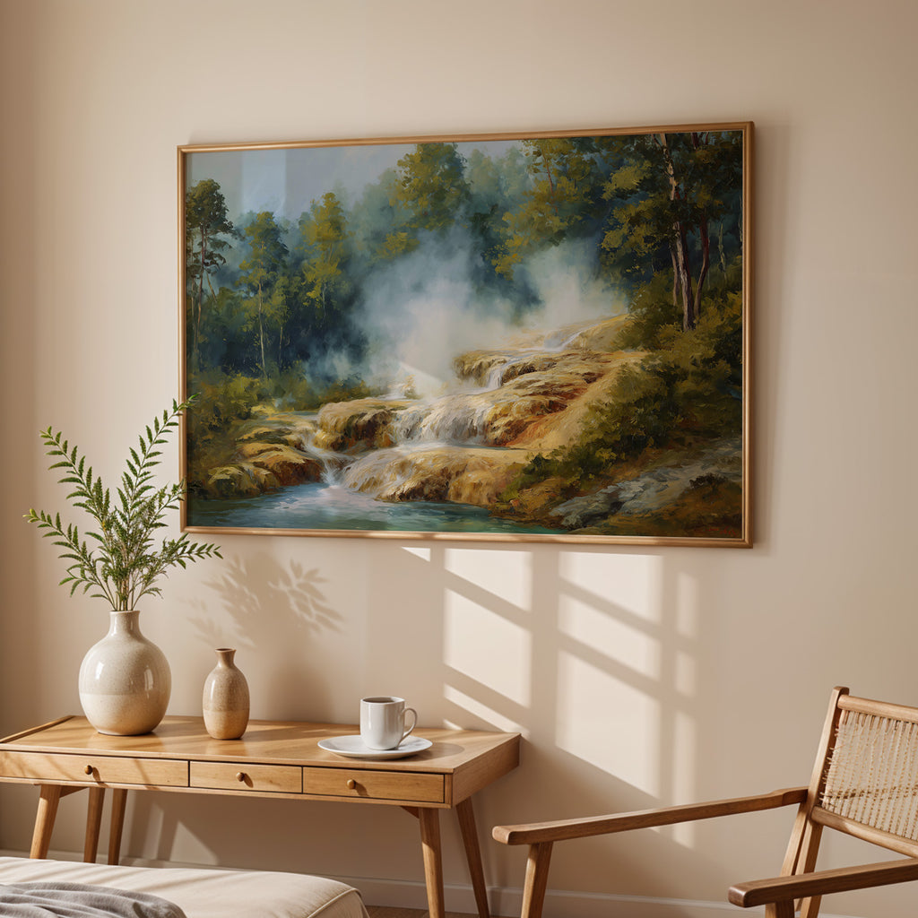 Hot Springs National Park Oil Painting