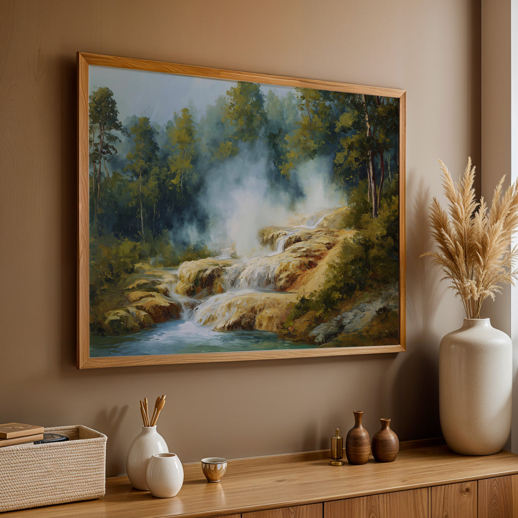 Hot Springs National Park Oil Painting
