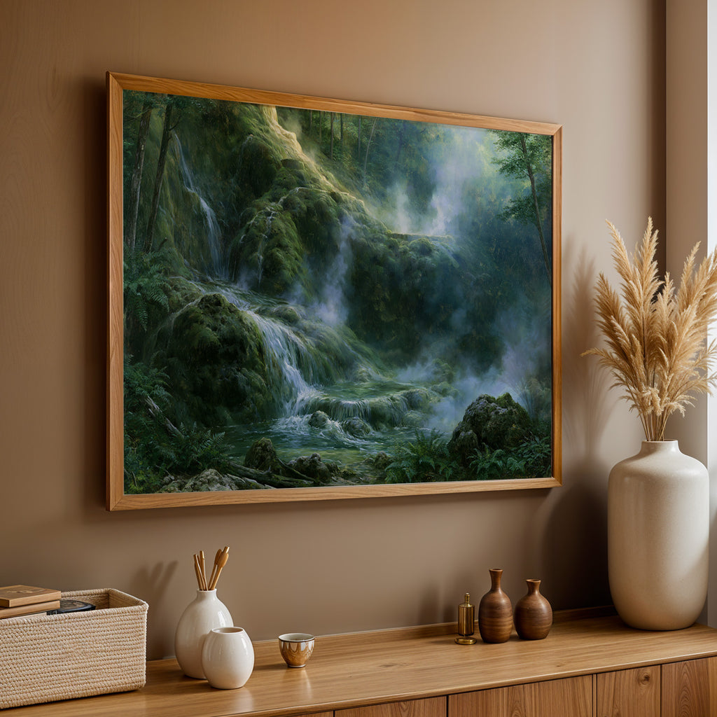 Hot Springs National Park Classical Oil Painting