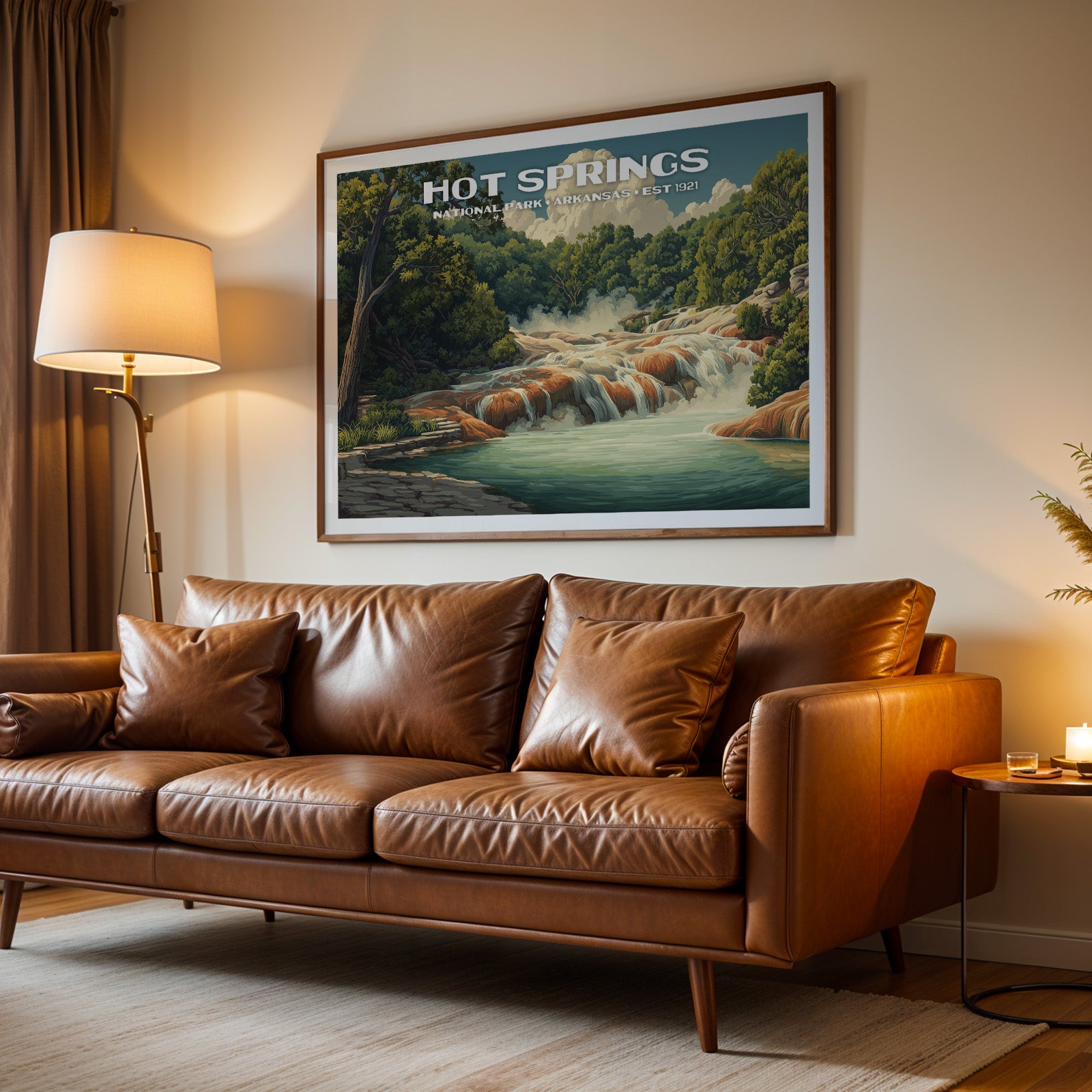 Hot Springs National Park Horizontal Vintage Art