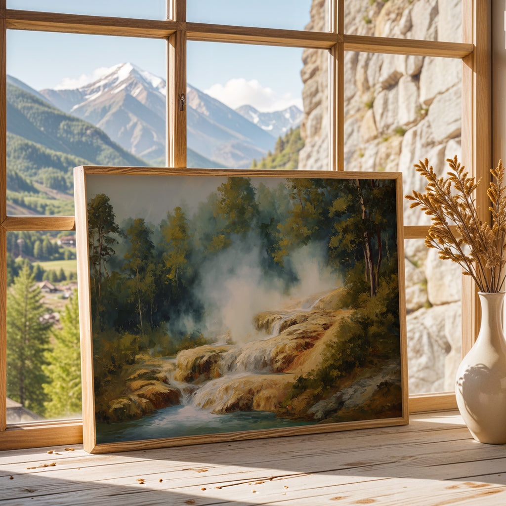 Hot Springs National Park Oil Painting