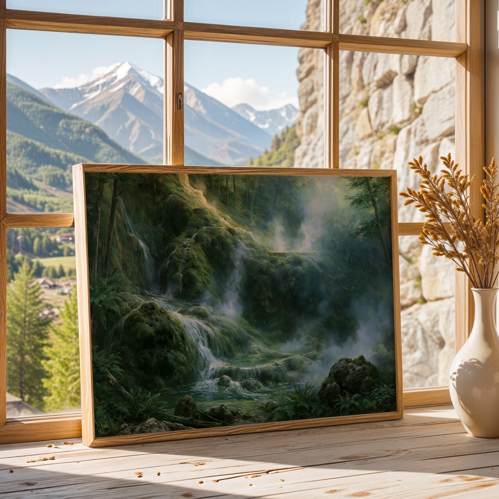 Hot Springs National Park Classical Oil Painting