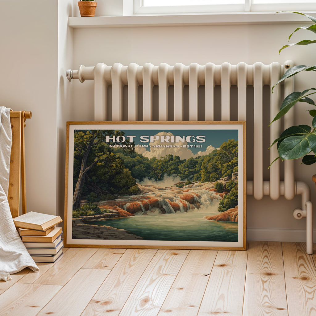 Hot Springs National Park Horizontal Vintage Art