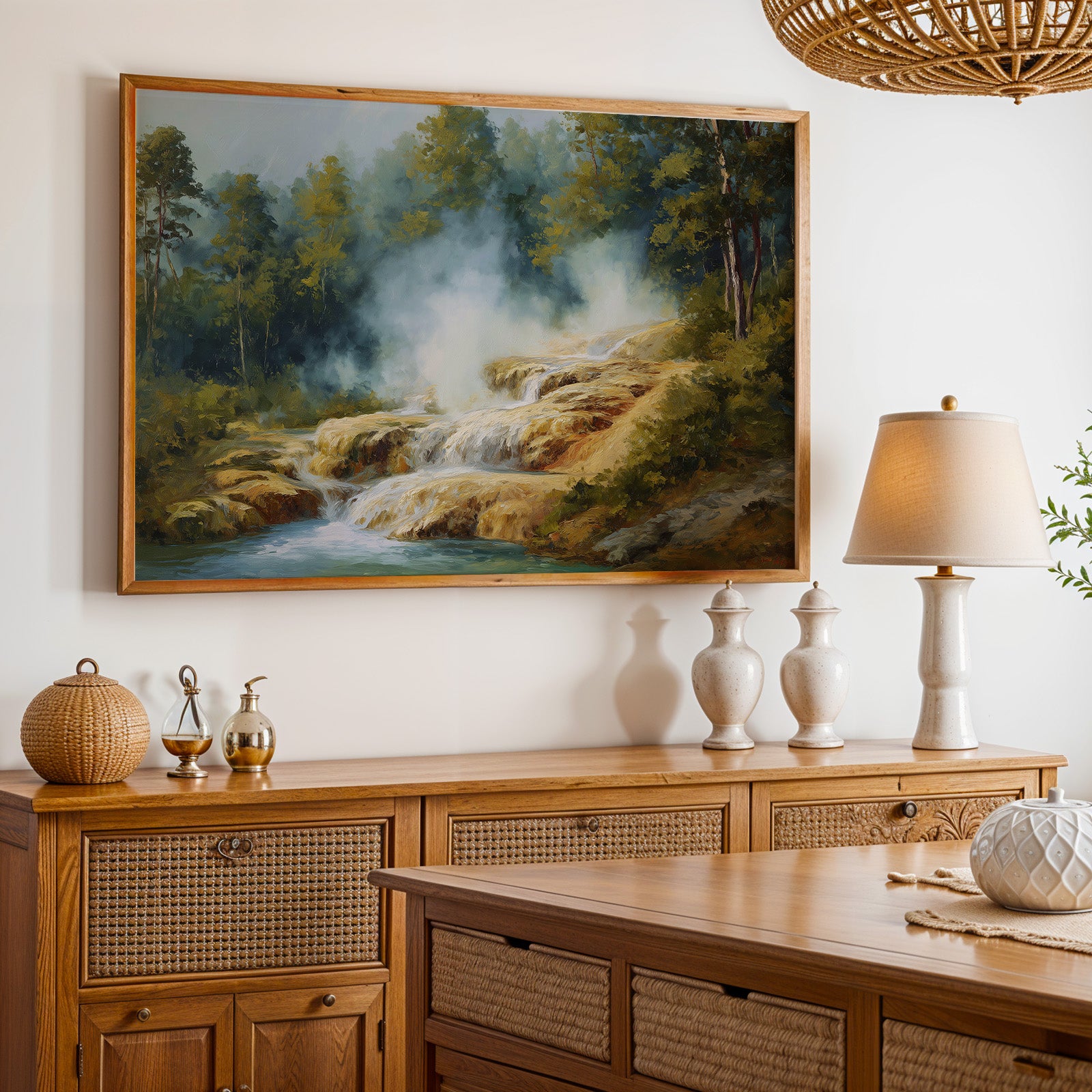 Hot Springs National Park Oil Painting