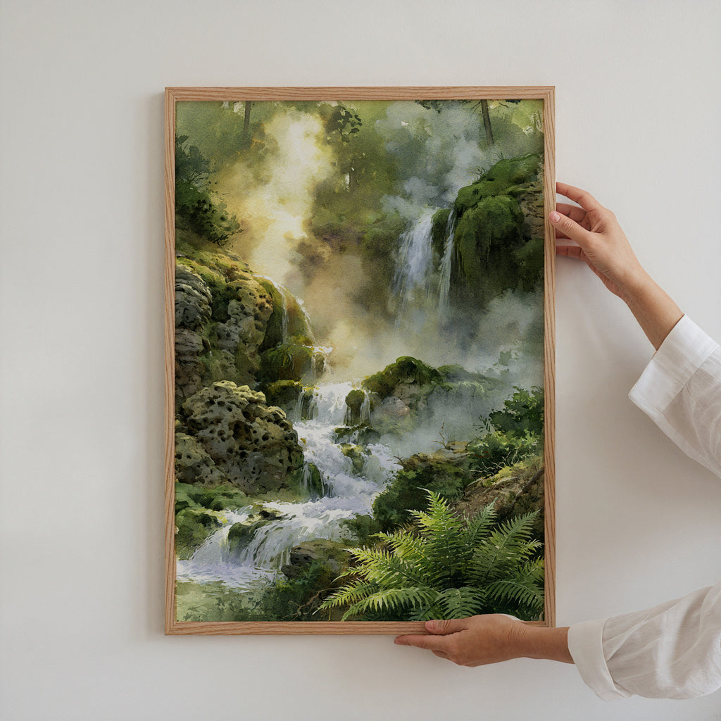 Hot Springs National Park Watercolor Art