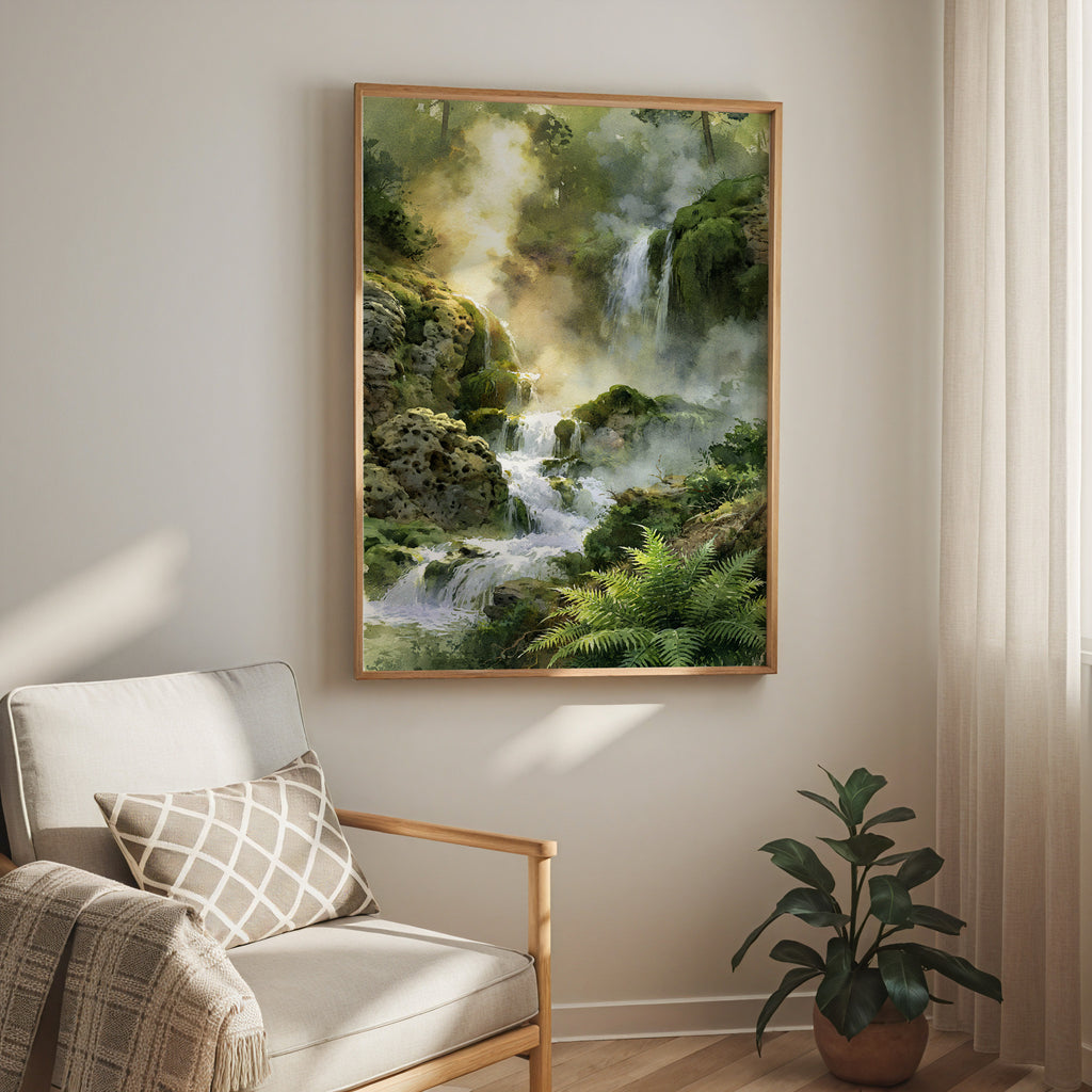 Hot Springs National Park Watercolor Art