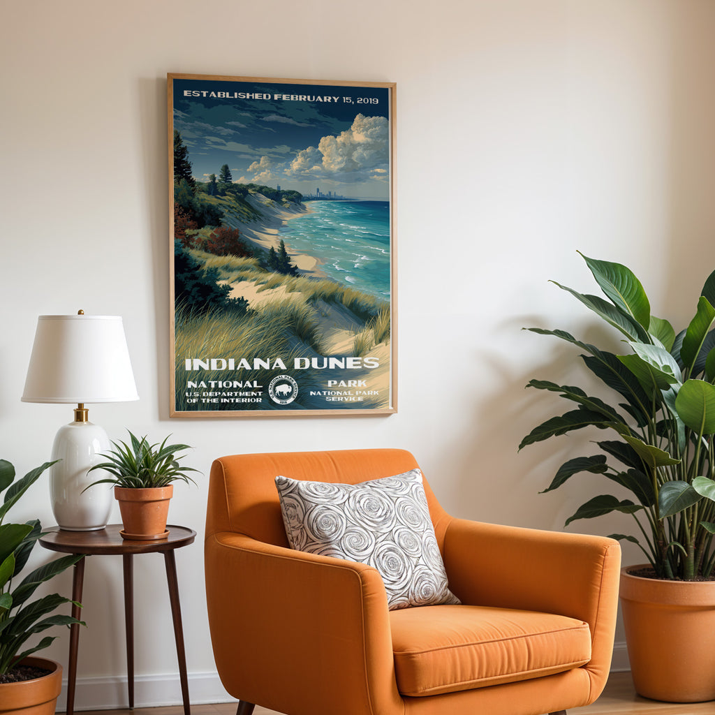 Indiana Dunes National Park Vintage WPA