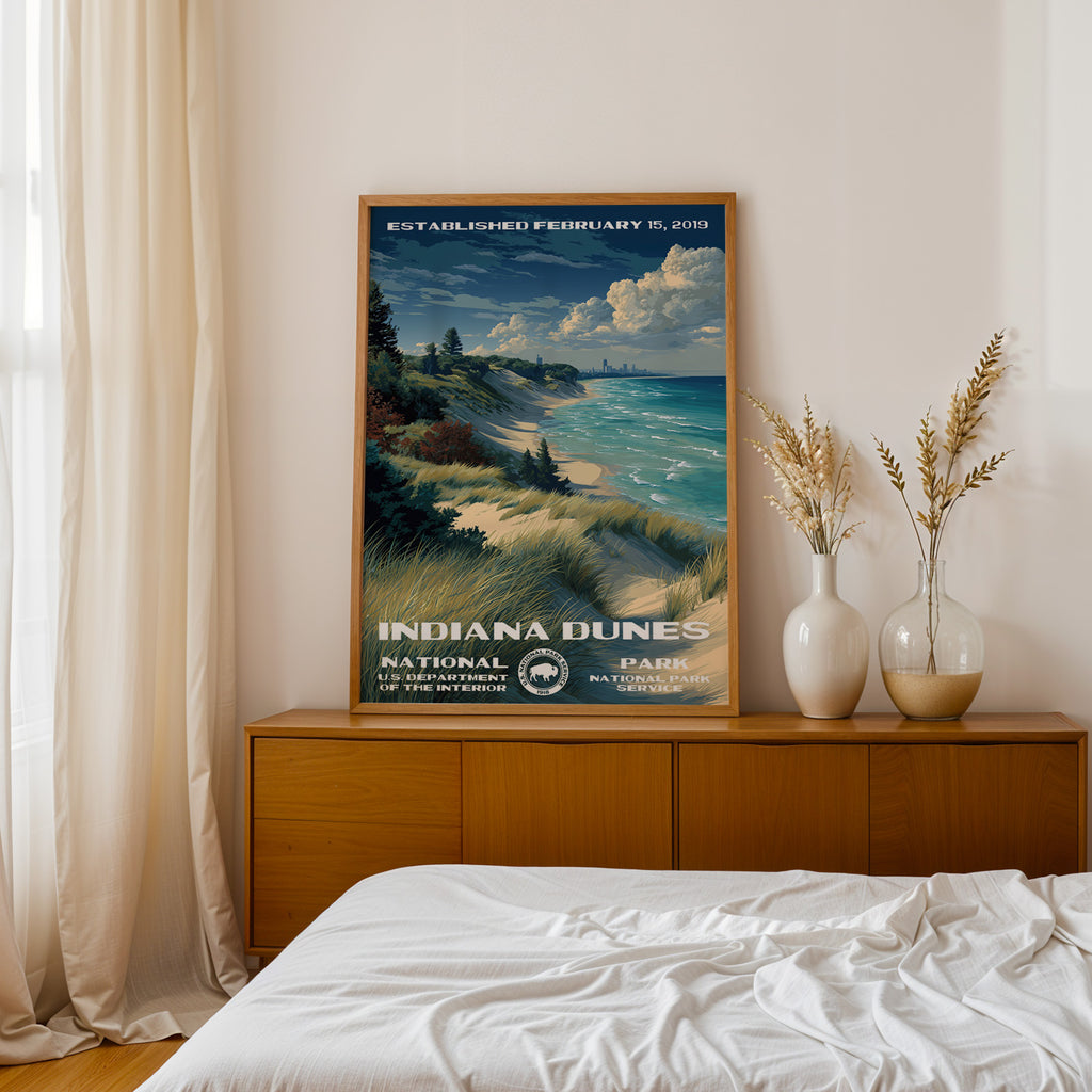 Indiana Dunes National Park Vintage WPA