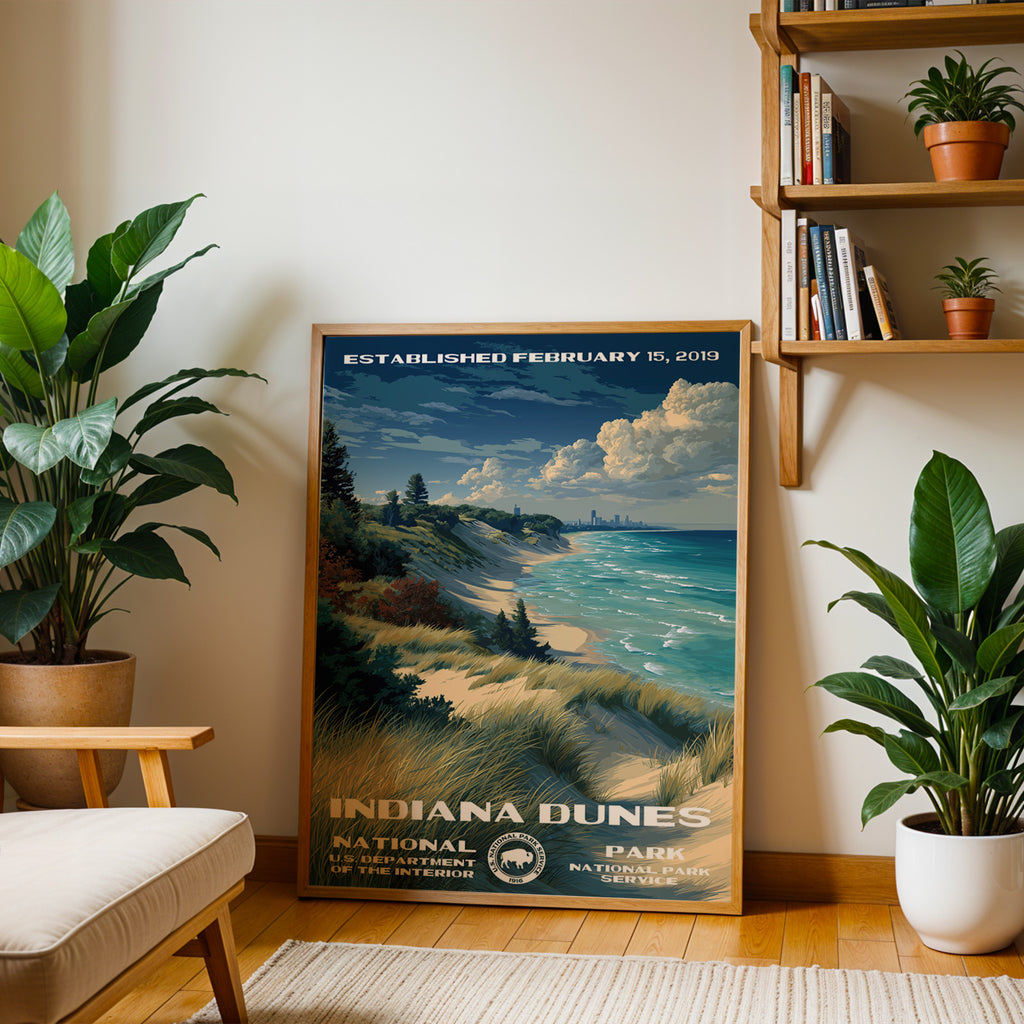 Indiana Dunes National Park Vintage WPA