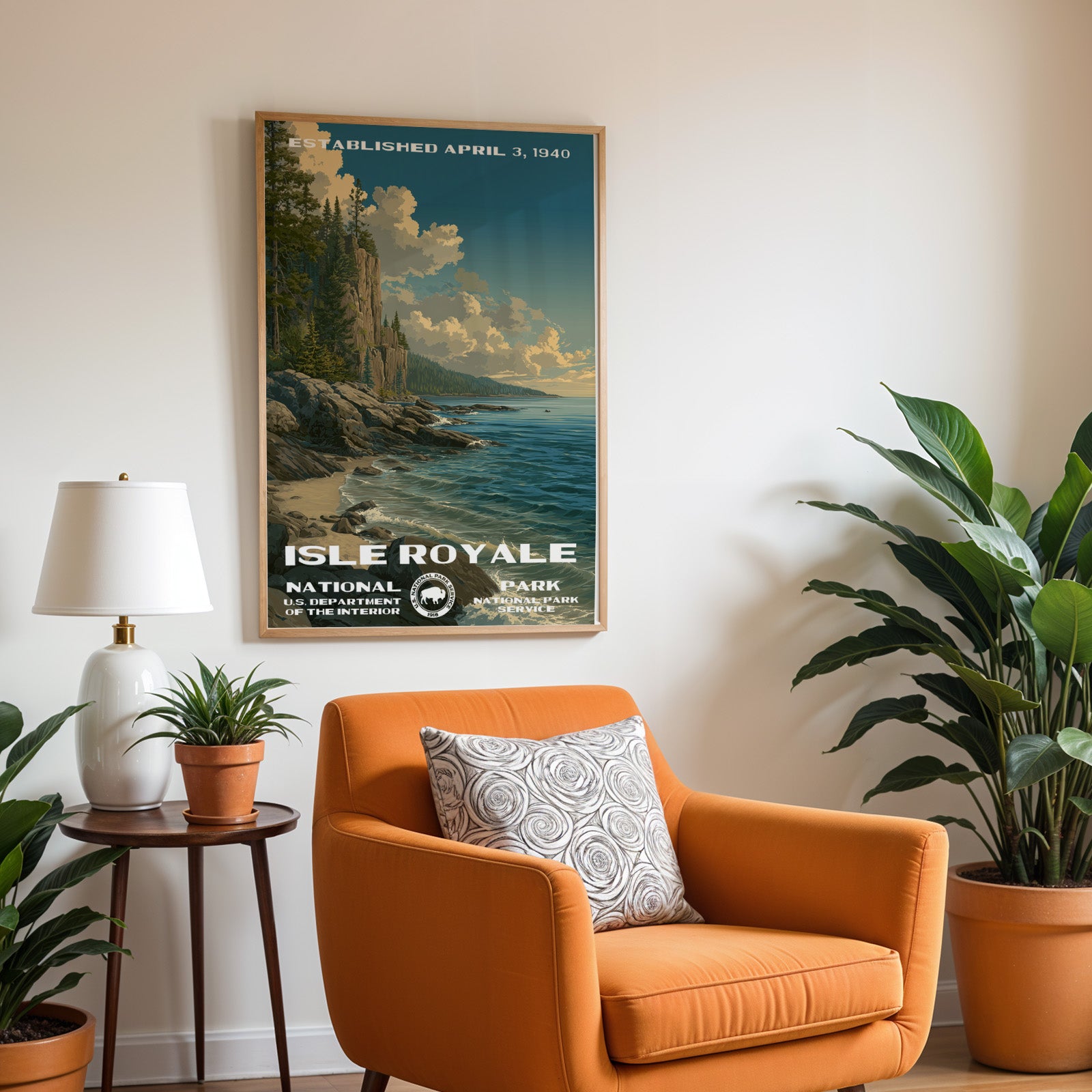 Isle Royale National Park Vintage WPA