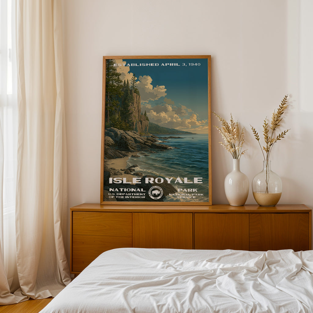 Isle Royale National Park Vintage WPA