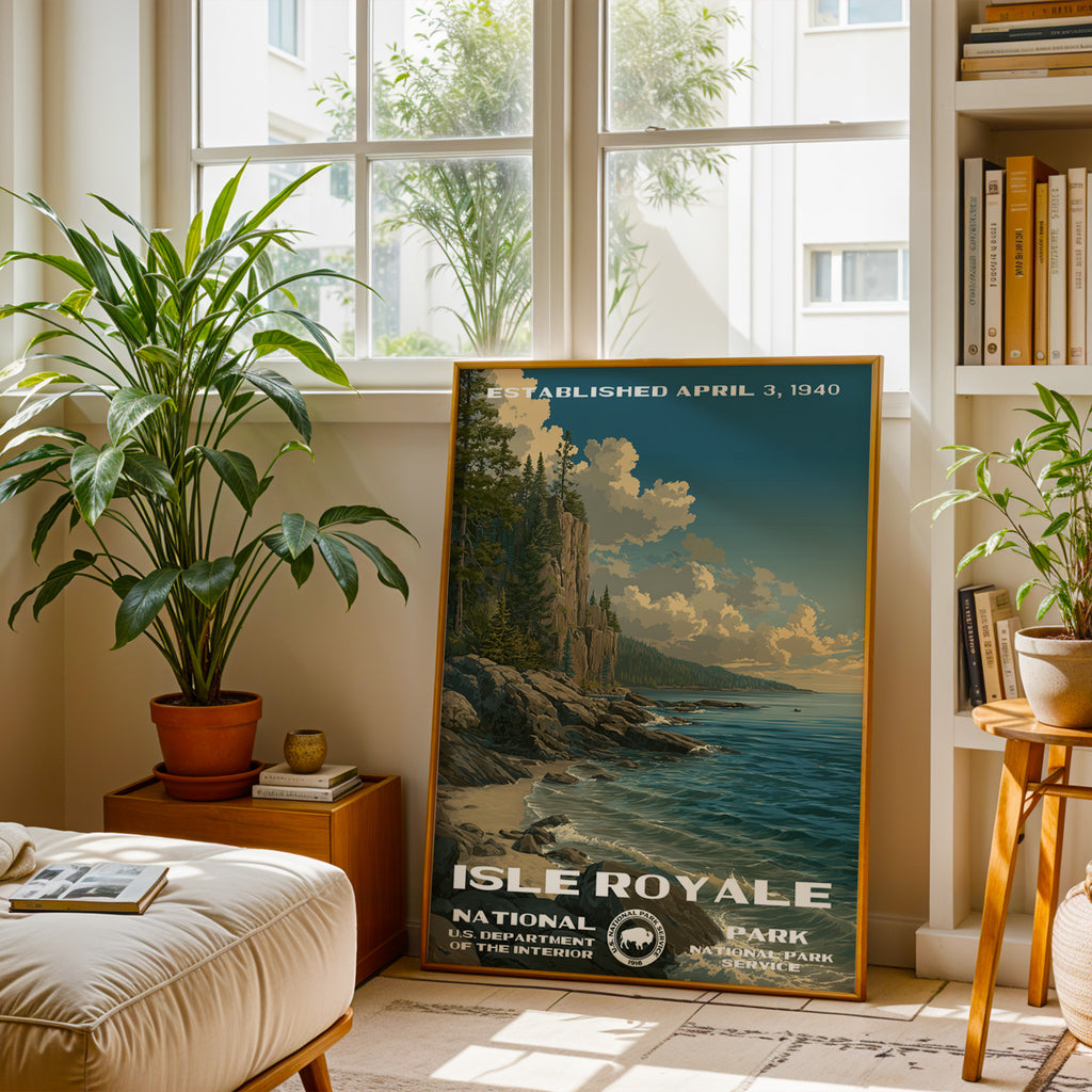 Isle Royale National Park Vintage WPA