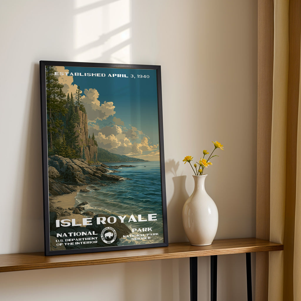 Isle Royale National Park Vintage WPA