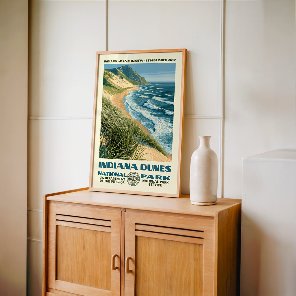 Indiana Dunes National Park Vintage WPA Art