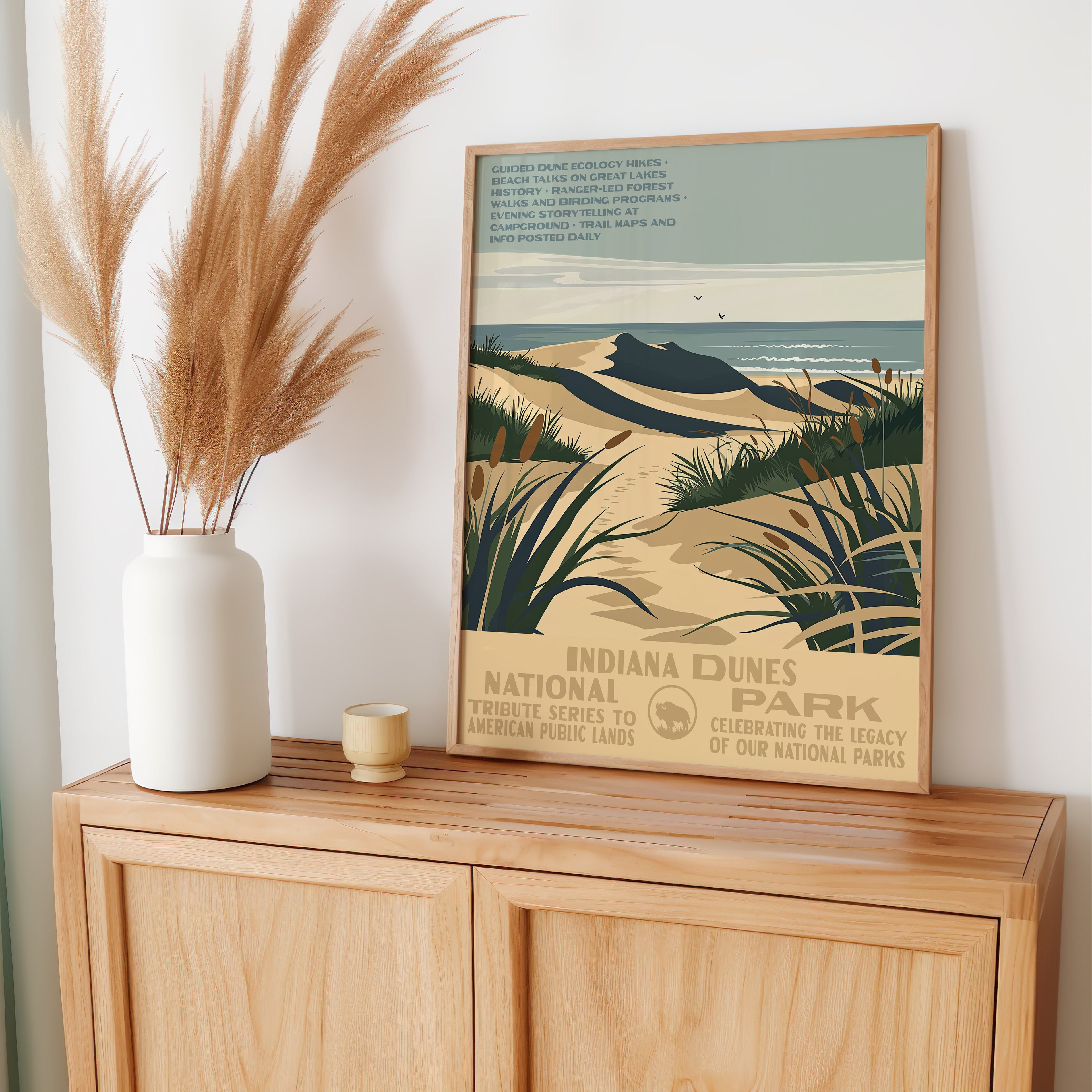 Indiana Dunes National Park Vintage WPA Art