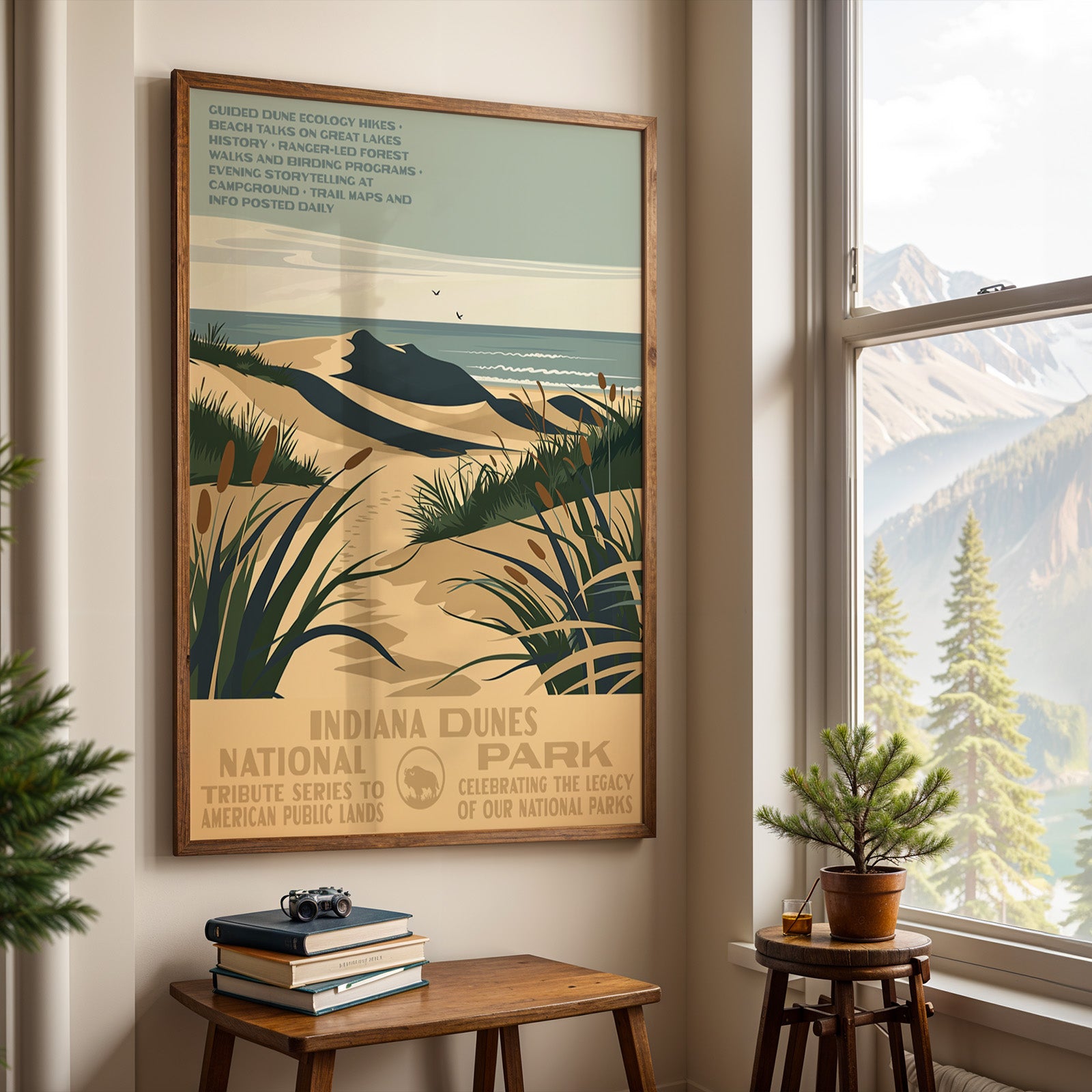 Indiana Dunes National Park Vintage WPA Art