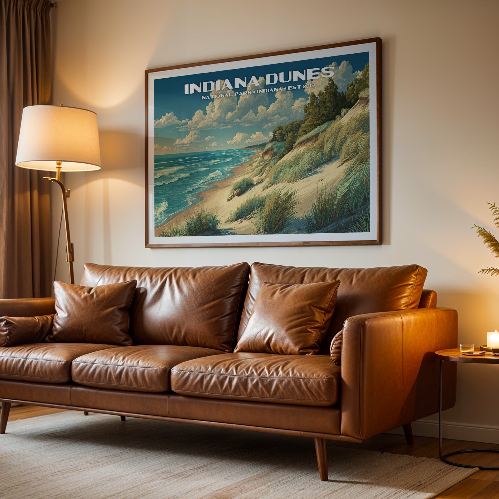 Indiana Dunes National Park Horizontal Vintage Art