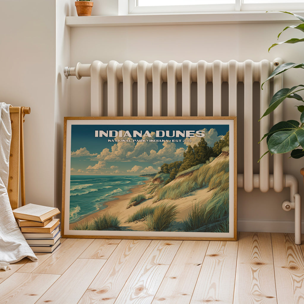 Indiana Dunes National Park Horizontal Vintage Art