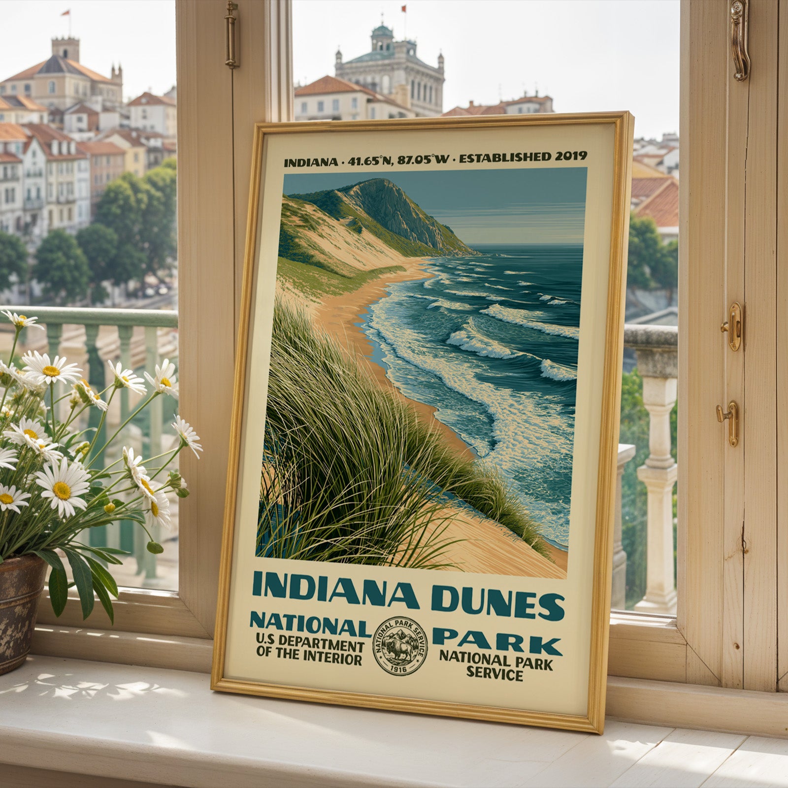 Indiana Dunes National Park Vintage WPA Art