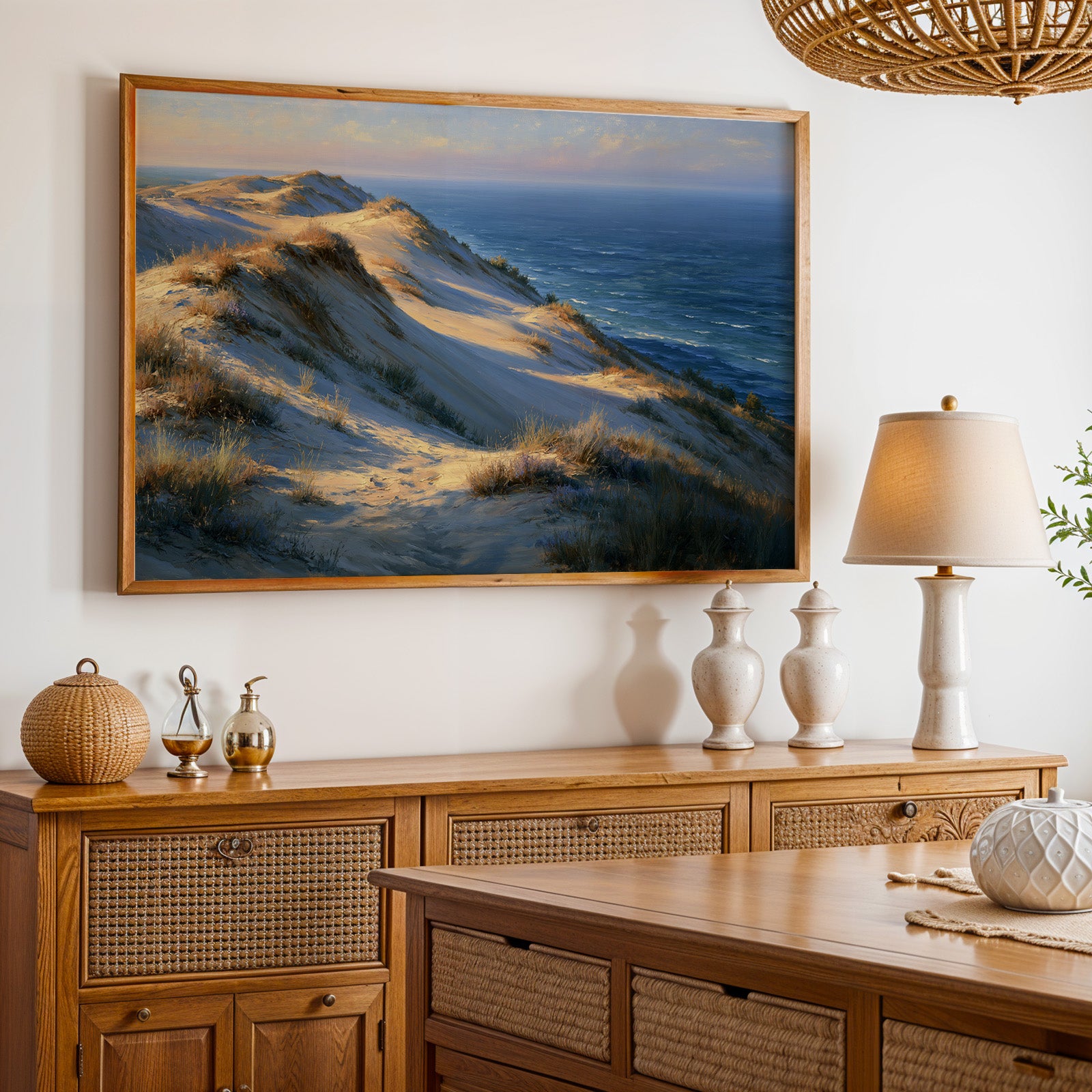 Indiana Dunes National Park Classical Oil Painting
