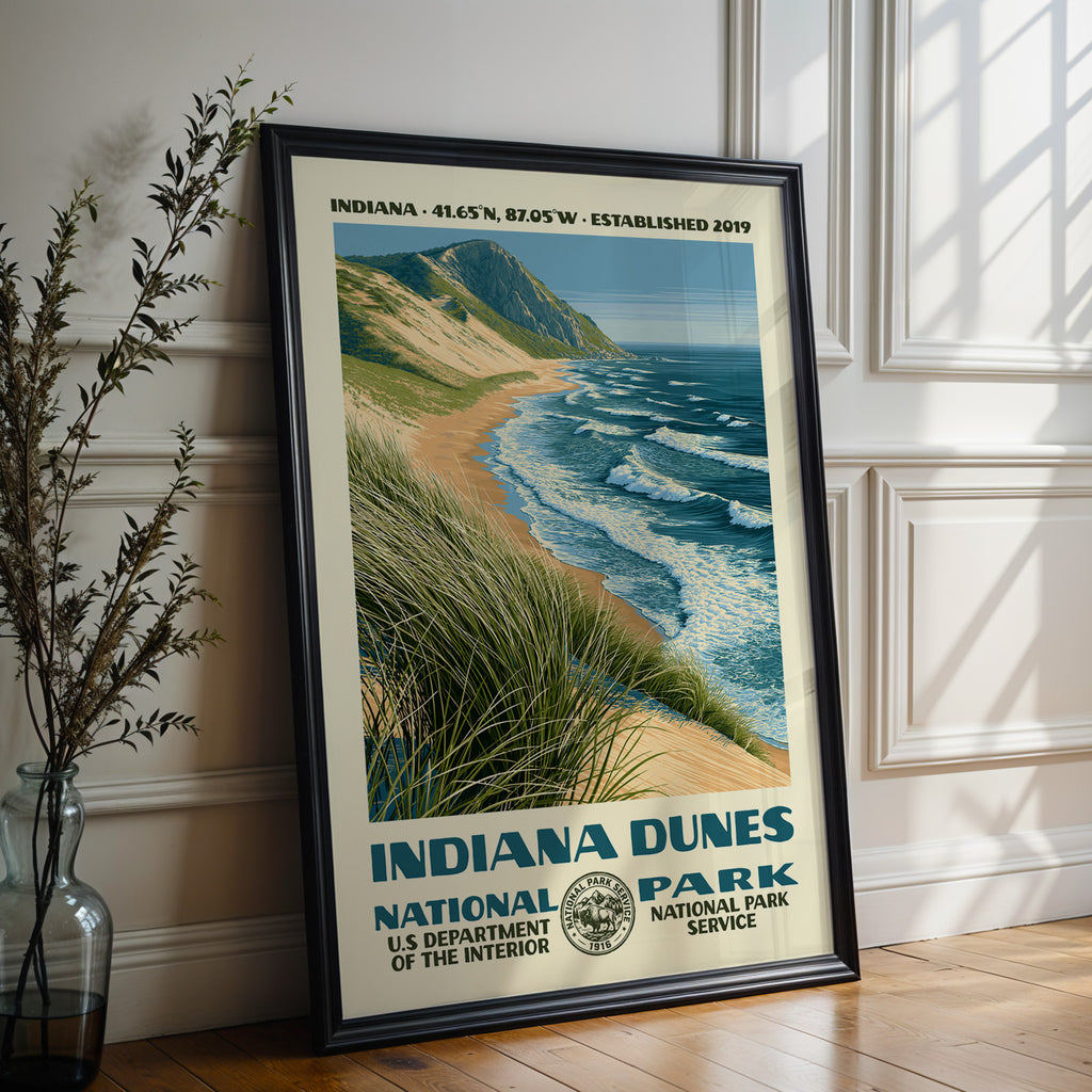 Indiana Dunes National Park Vintage WPA Art