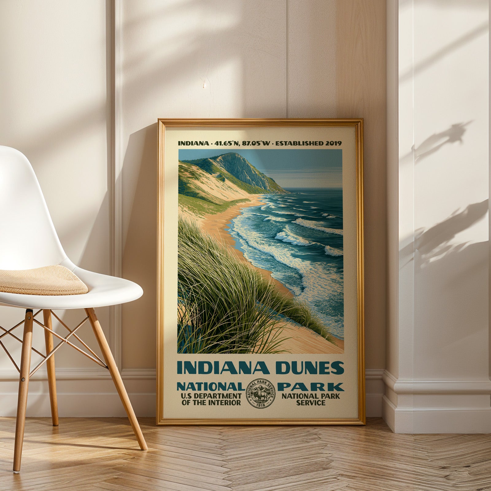 Indiana Dunes National Park Vintage WPA Art