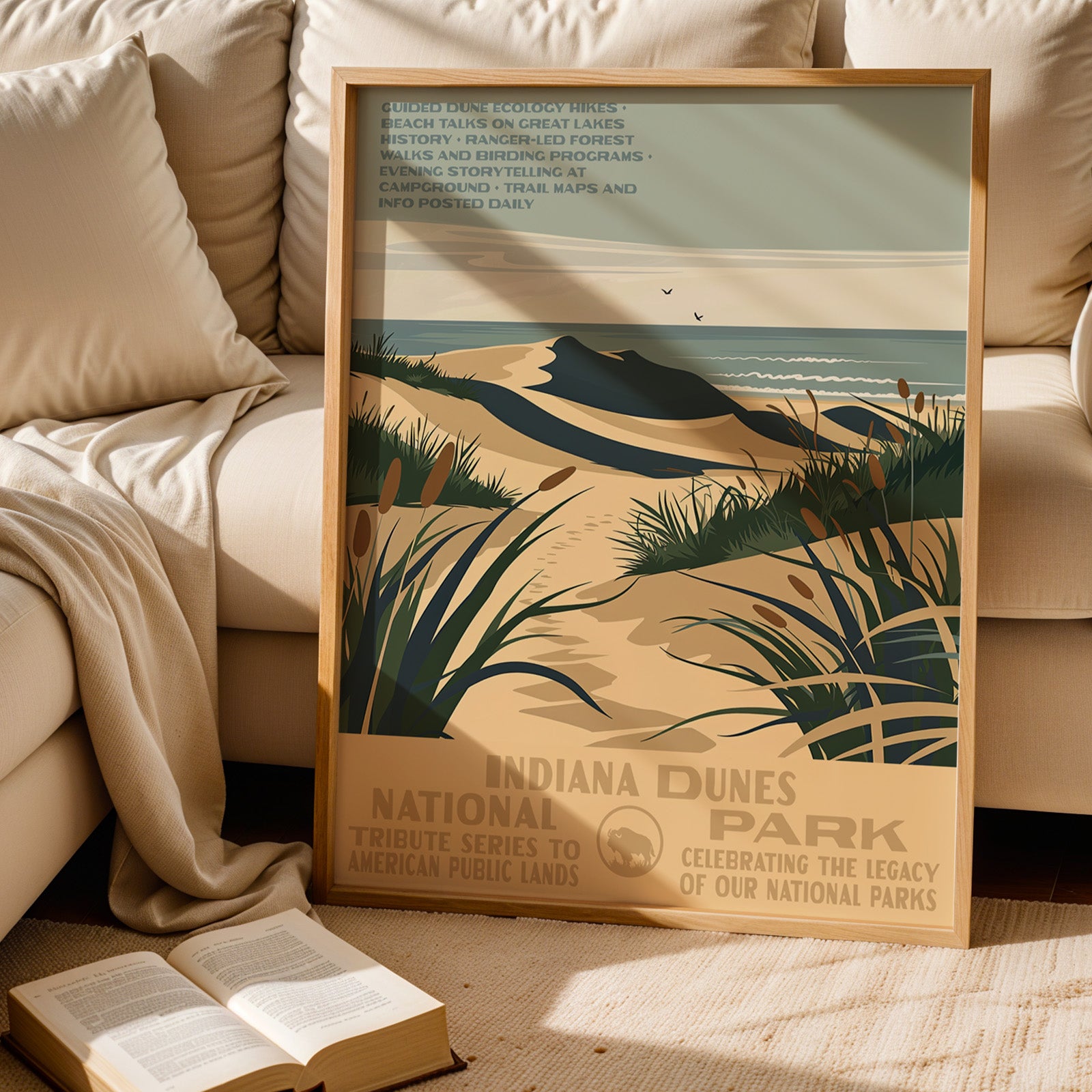 Indiana Dunes National Park Vintage WPA Art