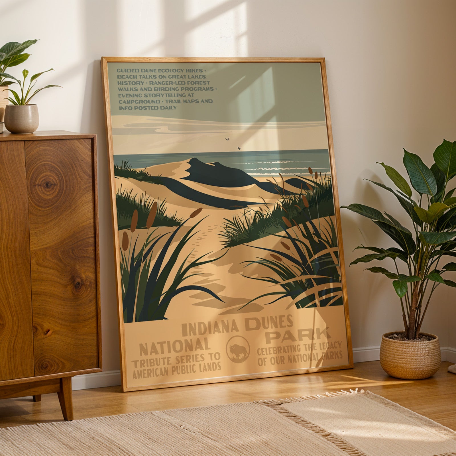 Indiana Dunes National Park Vintage WPA Art
