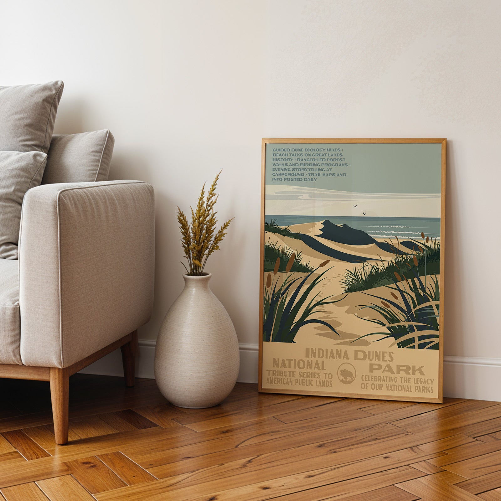 Indiana Dunes National Park Vintage WPA Art