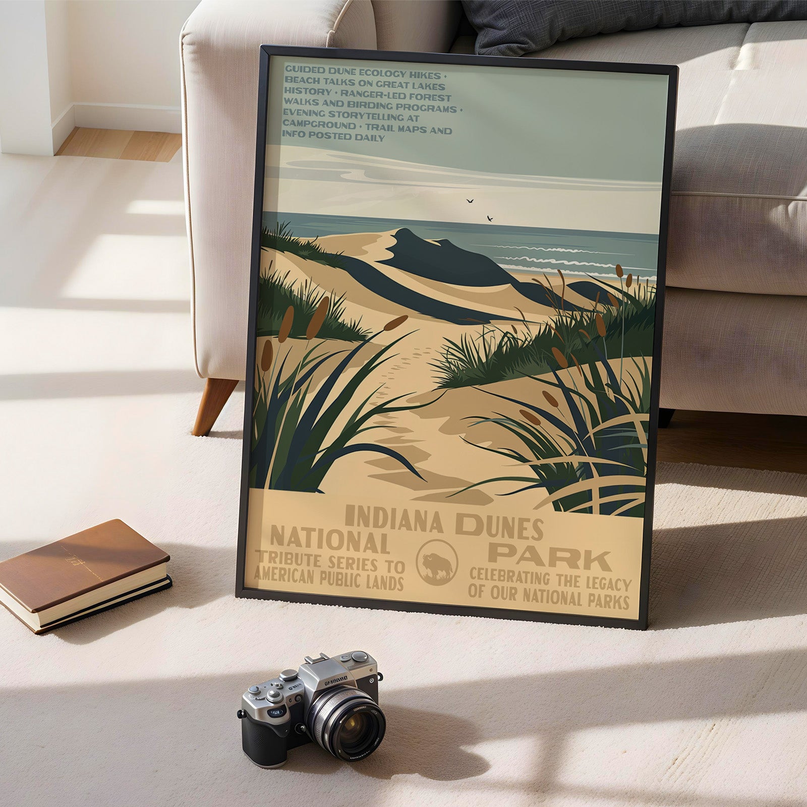 Indiana Dunes National Park Vintage WPA Art