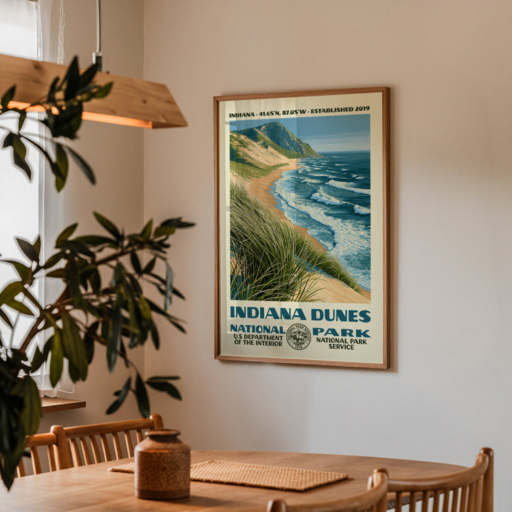 Indiana Dunes National Park Vintage WPA Art