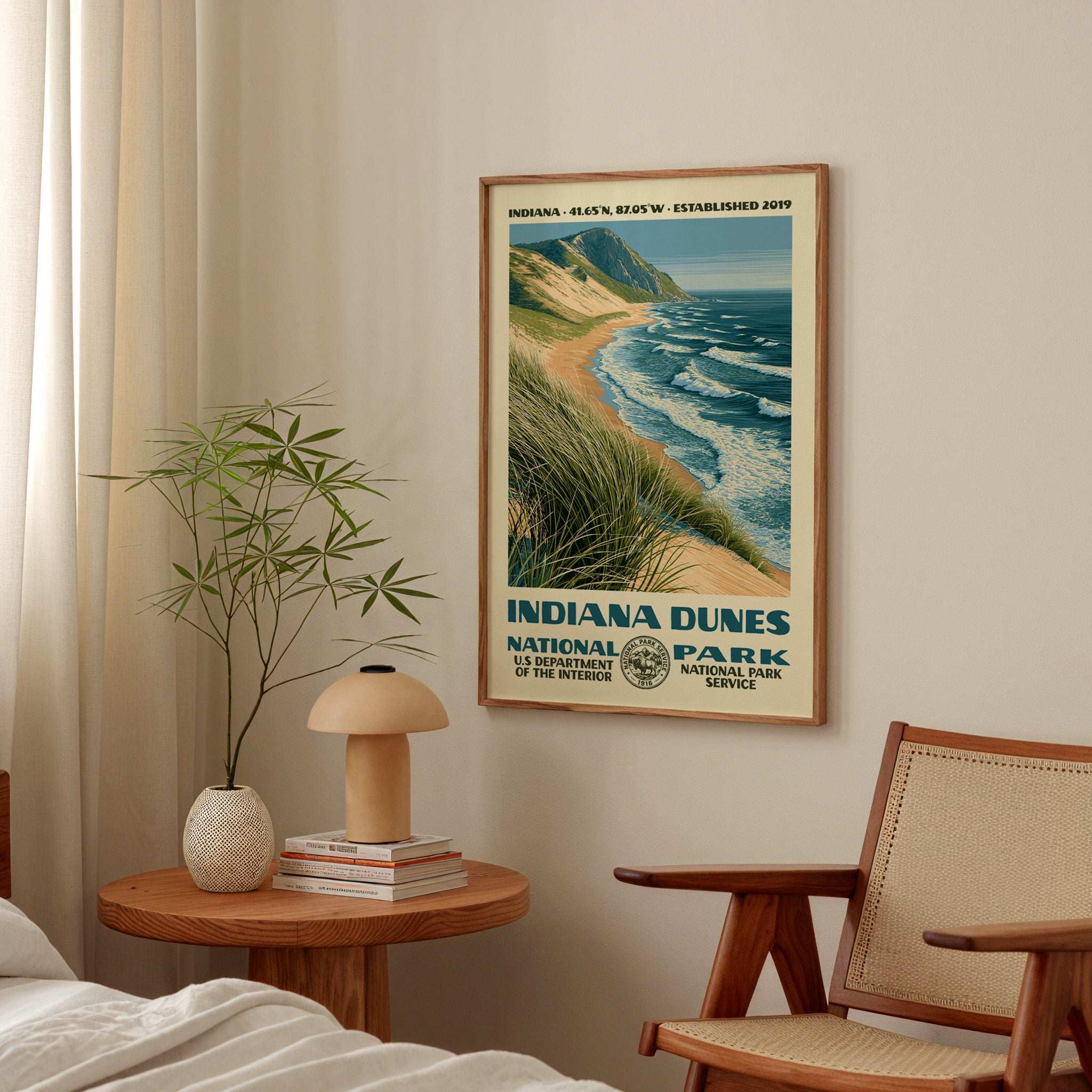Indiana Dunes National Park Vintage WPA Art
