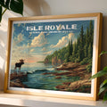 Isle Royale National Park Horizontal Vintage Art
