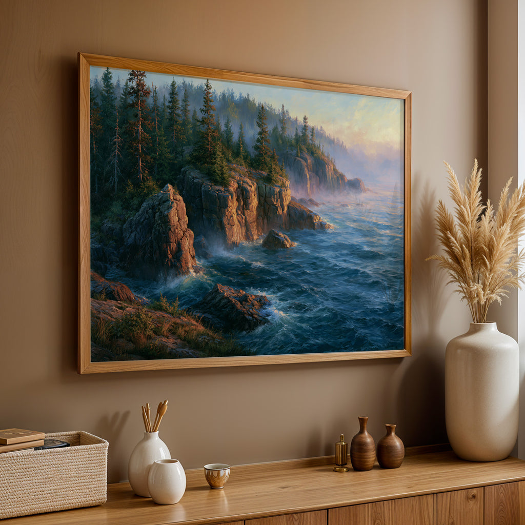 Isle Royale National Park Classical Oil Painting