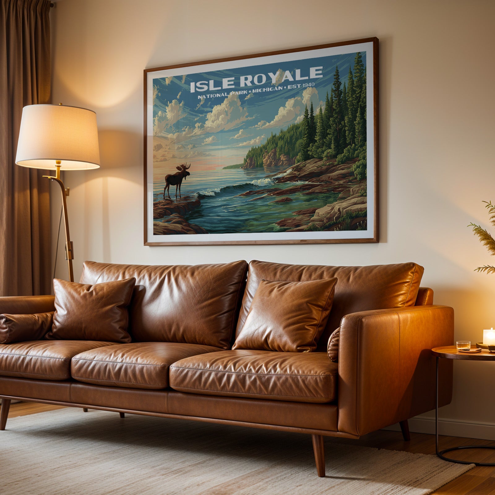 Isle Royale National Park Horizontal Vintage Art