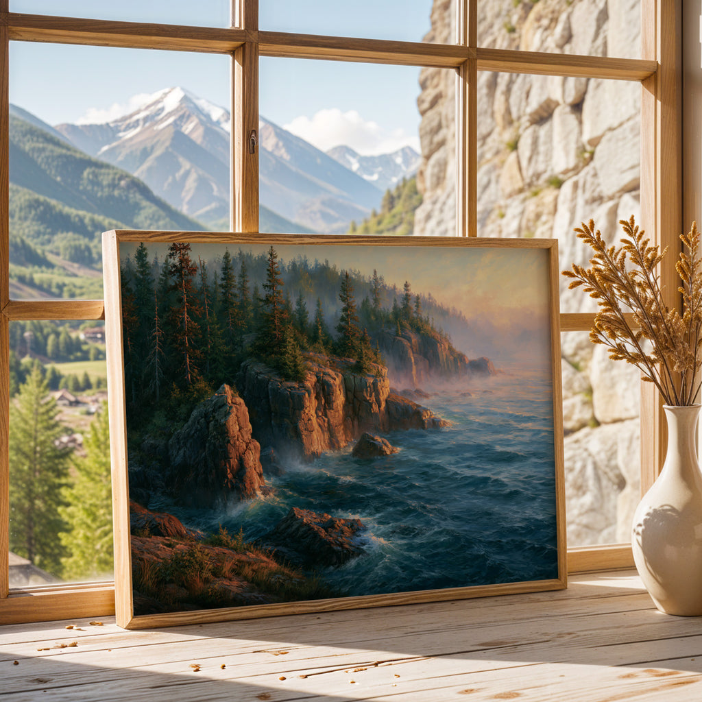 Isle Royale National Park Classical Oil Painting