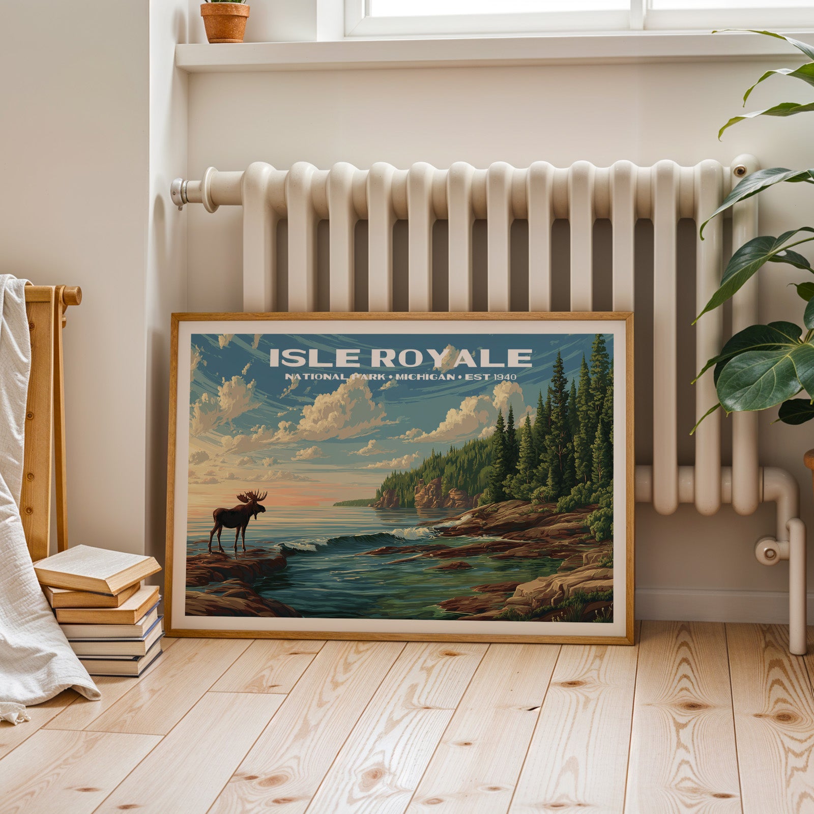 Isle Royale National Park Horizontal Vintage Art