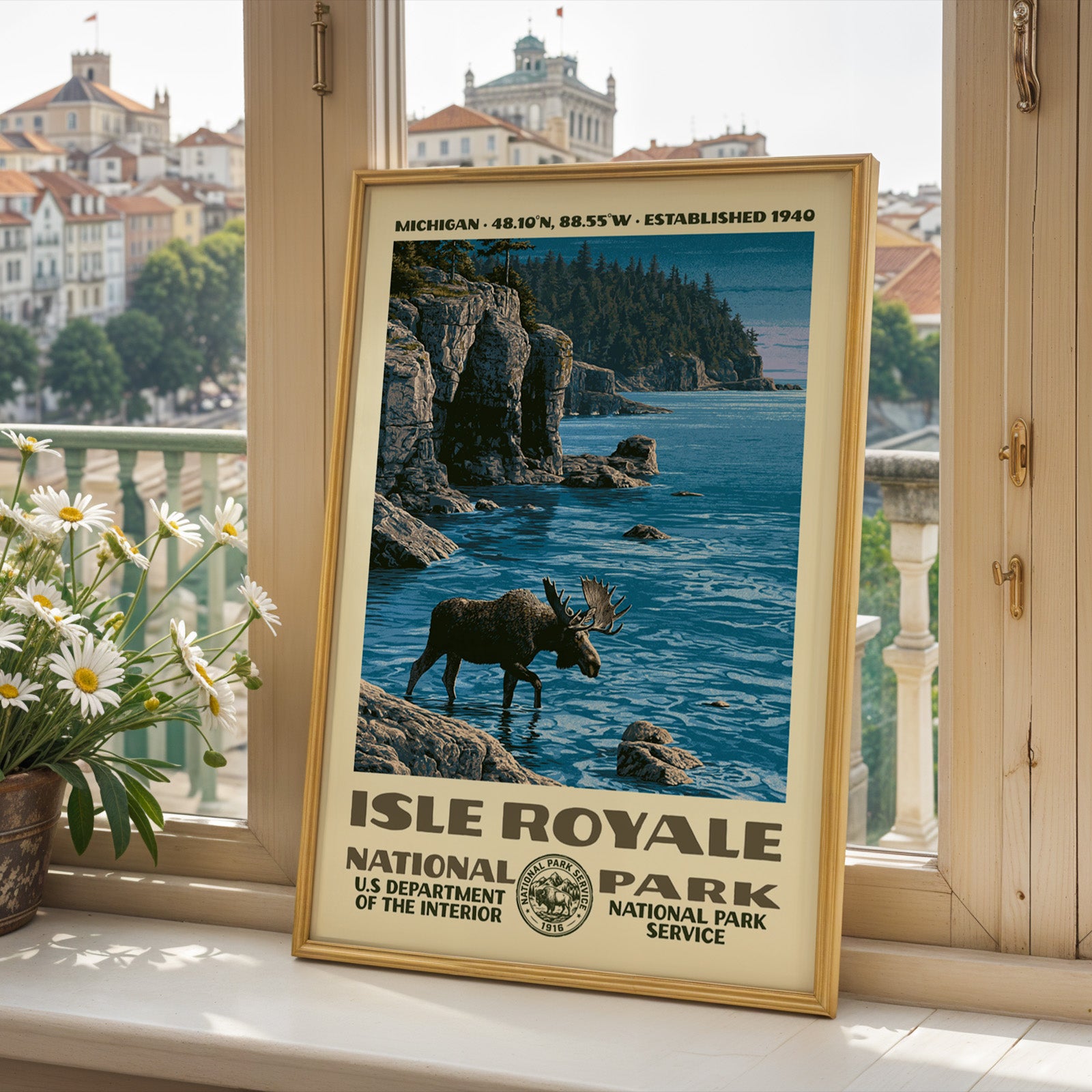 Isle Royale National Park Vintage WPA Art