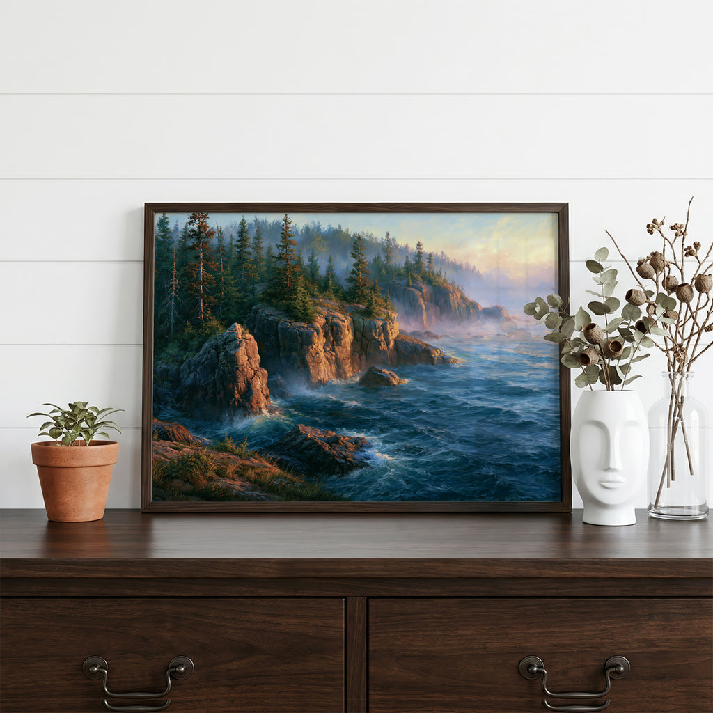 Isle Royale National Park Classical Oil Painting