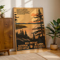 Isle Royale National Park Vintage WPA Art