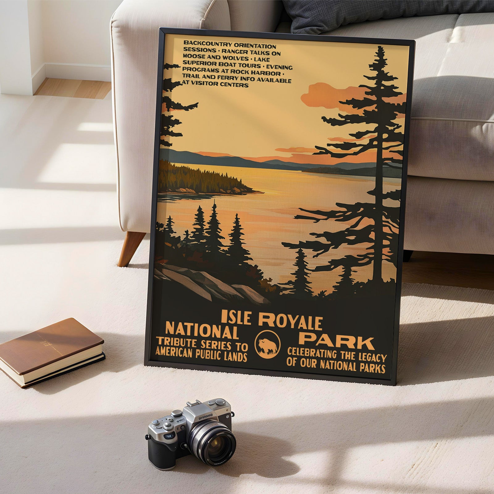 Isle Royale National Park Vintage WPA Art