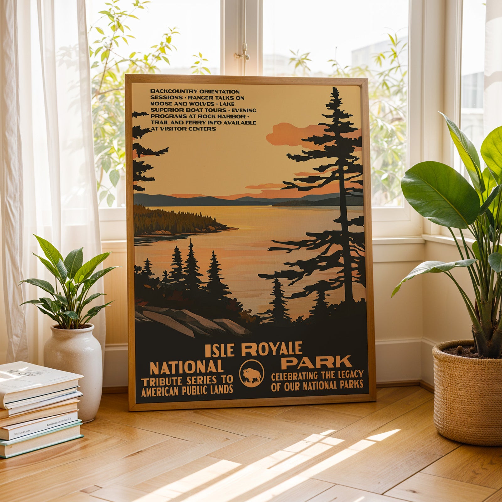Isle Royale National Park Vintage WPA Art