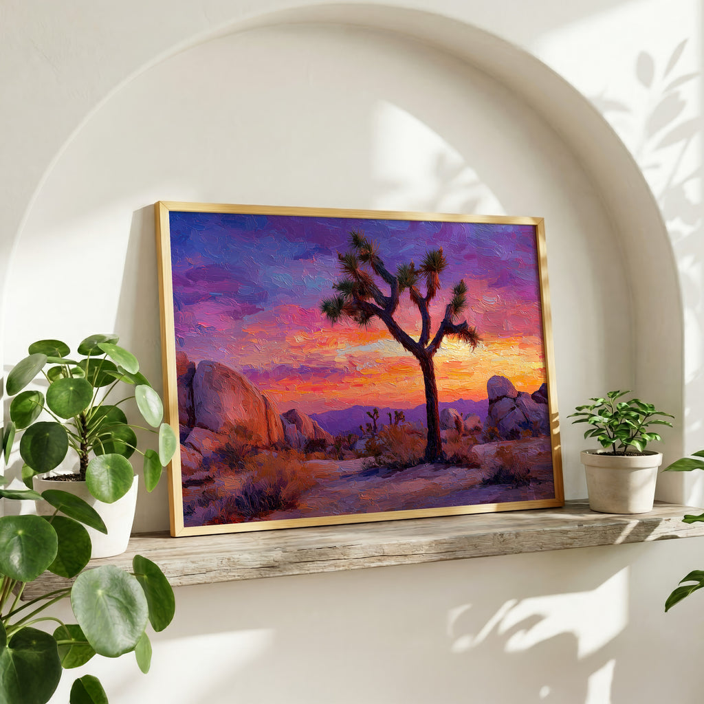 Joshua Tree National Park Oil Painting