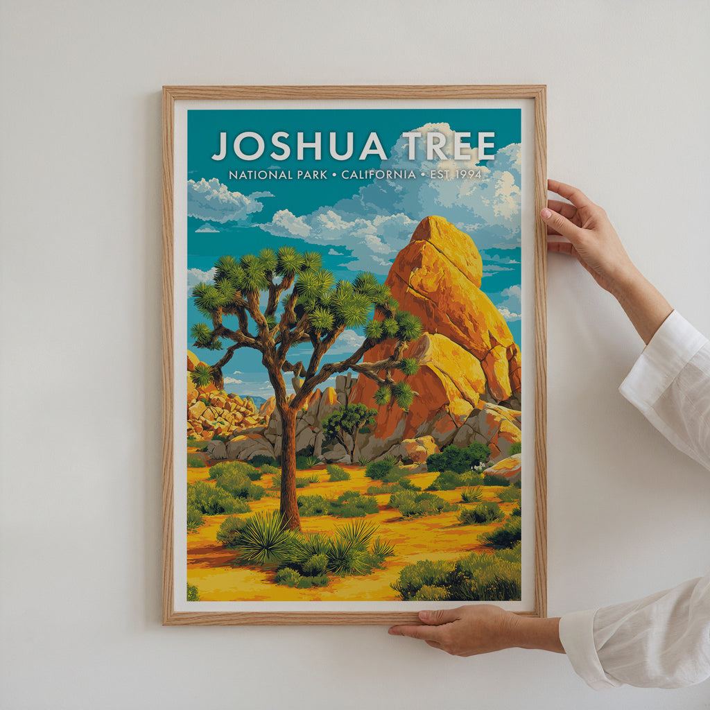 Retro Joshua Tree National Park Print