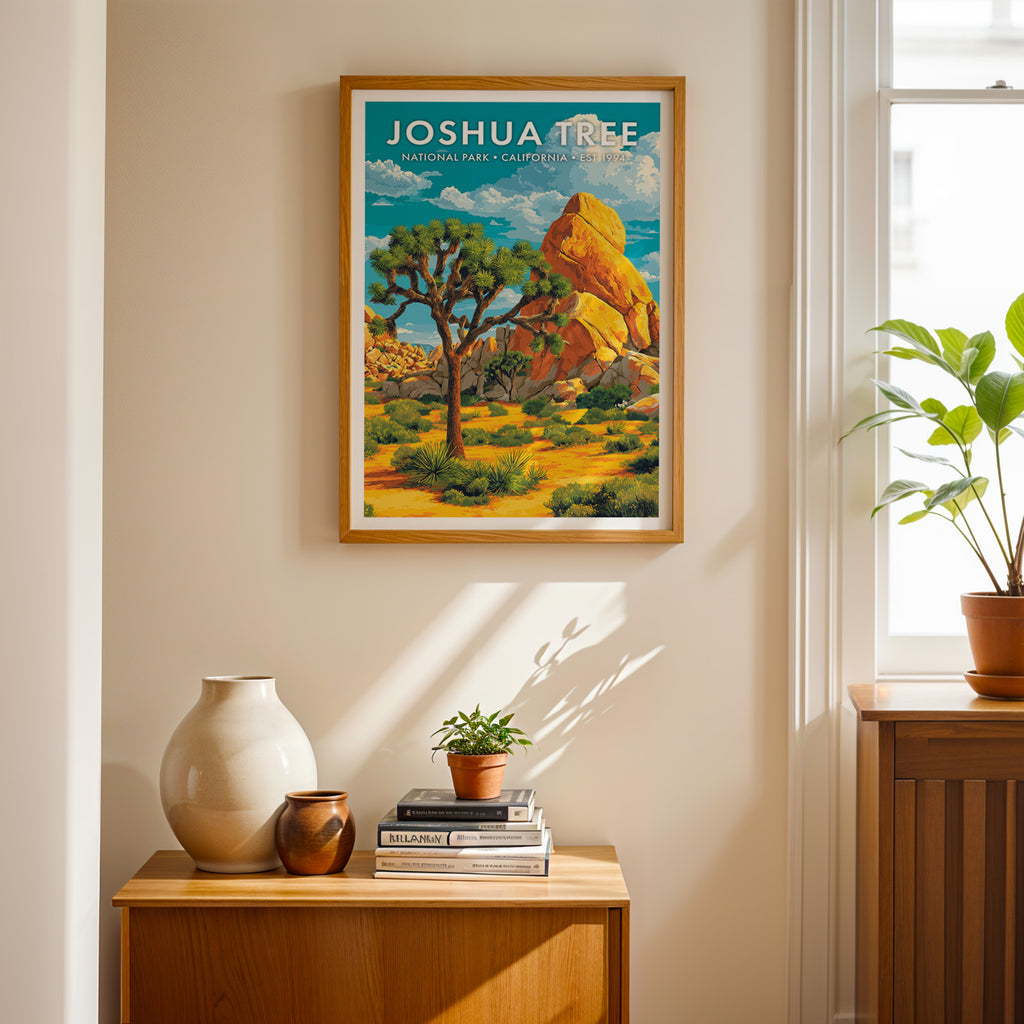 Retro Joshua Tree National Park Print