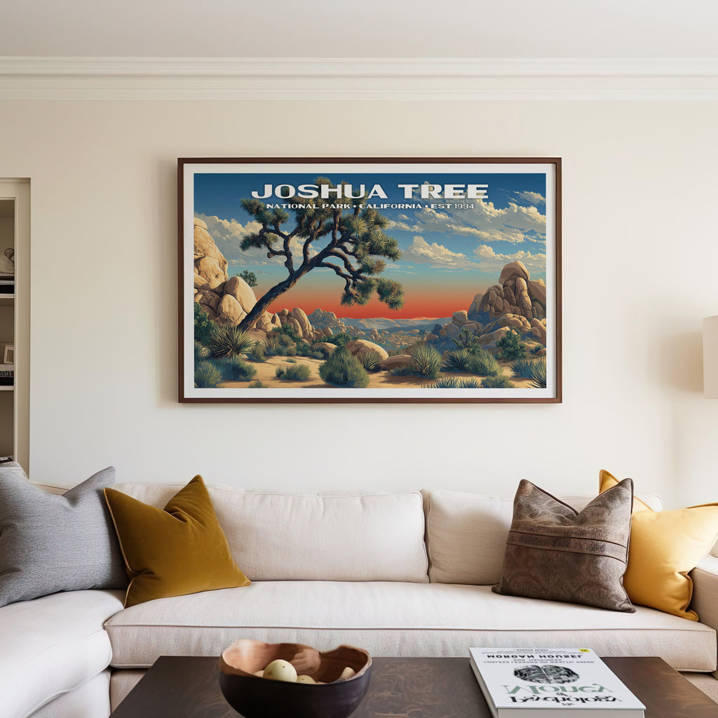 Joshua Tree National Park Horizontal Vintage Art